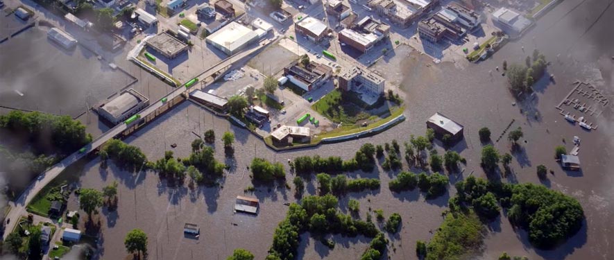 Downtown Toledo, OH commercial storm cleanup